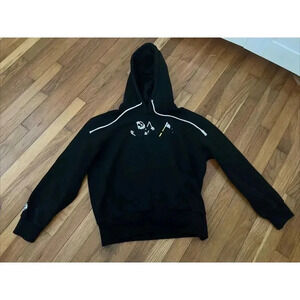 Very Cool Men's Black Hoodie Very Cool Enboidered Size Large